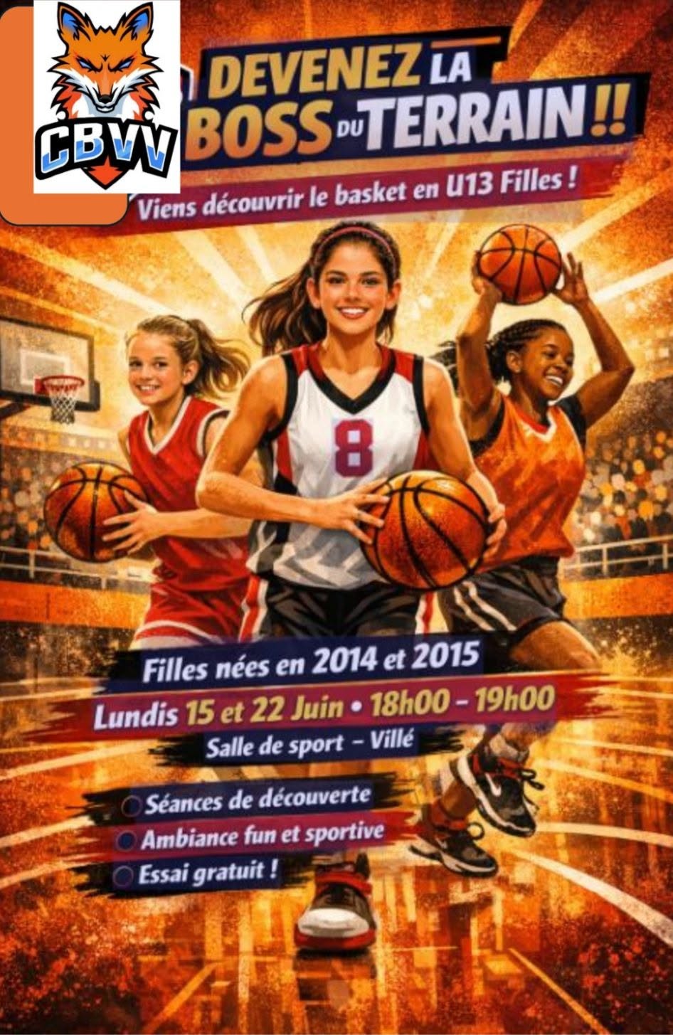 Recrutement U13F Alsace - Club de Basket de Villé