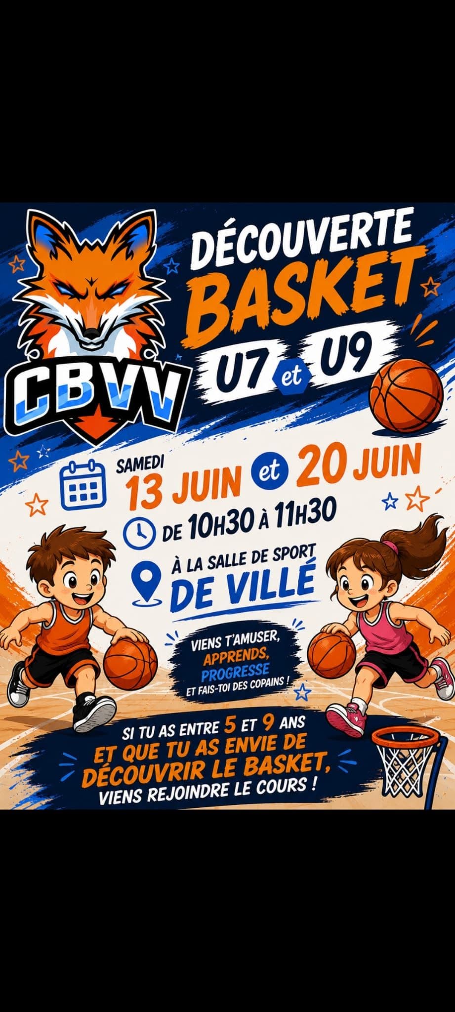 Recrutement U7 et U9 Alsace - Club de Basket de Villé